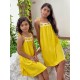 VESTIDO NIÑO EN CROCHET REF 501-24024 AMARILLO