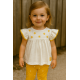 CONJUNTO BABY NIÑA REF 318-1013 BLANCO-AMARILLO