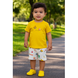 CONJUNTO BABY NIÑO REF 602-24001 AMARILLO