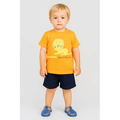 CONJUNTO BABY NIÑO REF 602-24008 NARANJA