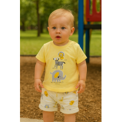 CONJUNTO BABY NIÑO REF 602-24007 AMARILLO