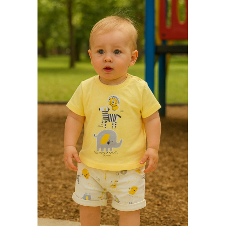 CONJUNTO BABY NIÑO REF 602-24007 AMARILLO