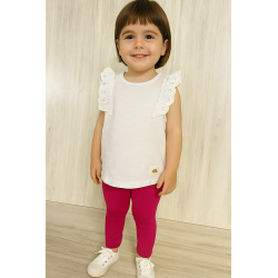 BLUSA BABY NIÑA REF 318-1007AL BLANCA