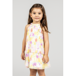VESTIDO NIÑA REF 501-24028 ESTAMPADO AMARILLO