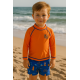 CONJUNTO PLAYERO NIÑO REF 602-24005 NARANJA