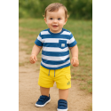 CONJUNTO BABY NIÑO REF 303-24015 AZUL-AMARILLO