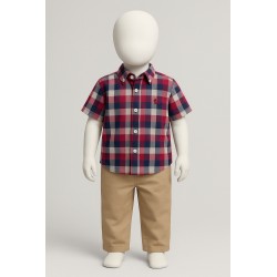 CAMISA BABY REF 2237 CUADROS ROJOS