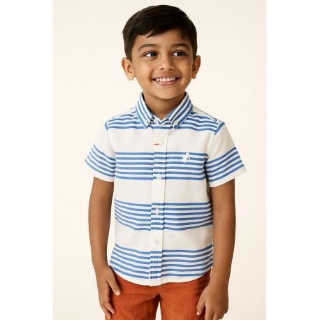CAMISA REF 6924 RAYAS AZUL