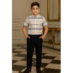 CAMISA NIÑO REF 6923 CELESTE