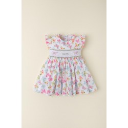 VESTIDO BORDINO NIÑA 6292 ESTAMPADO MARIPOSAS