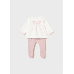 AJUAR MAYORAL NIÑA REF 2553 BLANCO-ROSADO