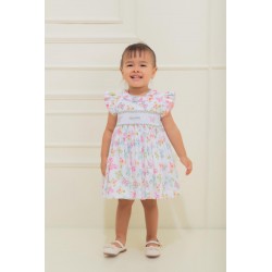 VESTIDO BORDINO NIÑA 6292 ESTAMPADO MARIPOSAS