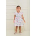 VESTIDO BORDINO NIÑA 6292 ESTAMPADO MARIPOSAS