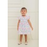 VESTIDO BORDINO NIÑA 6292 ESTAMPADO MARIPOSAS