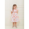 VESTIDO BORDINO NIÑA REF 6300 NARANJA