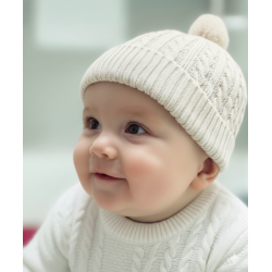 GORRO EN HILO REF 081CRUDO