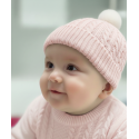 GORRO EN HILO REF 081 ROSA