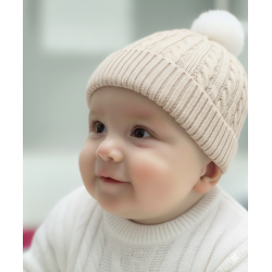 GORRO EN HILO REF 081 BEIGE