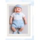 CONJUNTO BORDINO NIÑO REF 1420 BLANCO-AZUL
