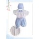 CONJUNTO BORDINO NIÑO REF 1420 BLANCO-AZUL