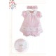 VESTIDO BORDINO NIÑA REF 6343 ROSADO