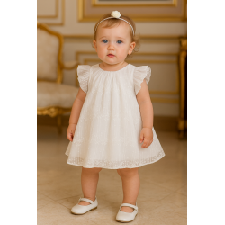 VESTIDO MILON REF 13791 BLANCO