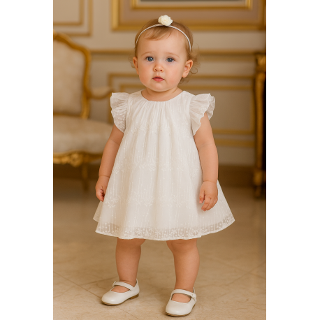 VESTIDO MILON REF 13791 BLANCO