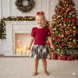 VESTIDO BABY NIÑA REF 2945 CUADROS