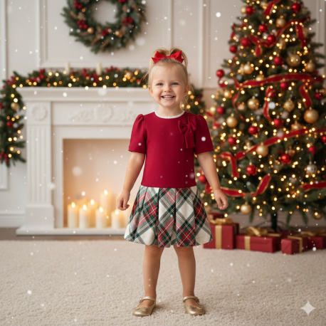 VESTIDO BABY NIÑA REF 2945 CUADROS