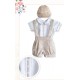 CONJUNTO BORDINO NIÑO REF 1423 BEIGE