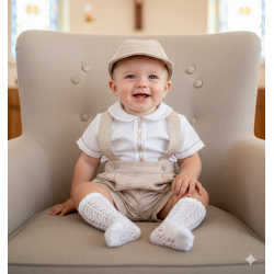 CONJUNTO BORDINO NIÑO REF 1423 BEIGE