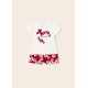 CONJUNTO BABY NIÑA REF 1282 ROJO
