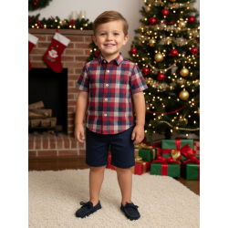 CAMISA BABY REF 2237 CUADROS ROJOS