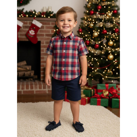 CAMISA BABY REF 2237 CUADROS ROJOS