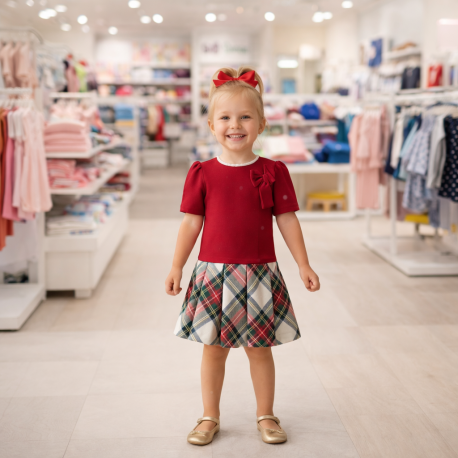 VESTIDO BABY NIÑA REF 2945 CUADROS