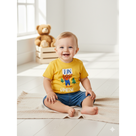 LOSAN CAMISETA REF 117-1005AL MOSTAZA