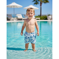 BERMUDA PLAYERA ZIPPY REF 23013 PALMERAS