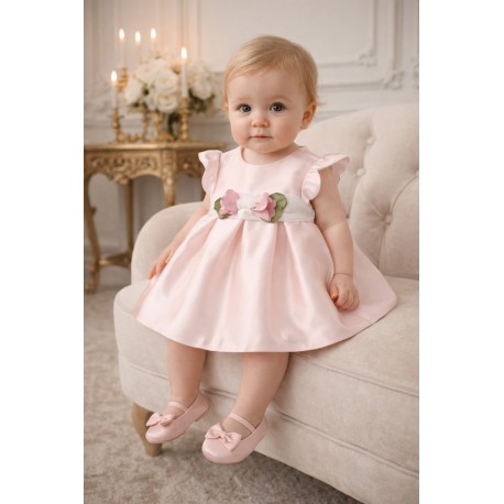 VESTIDO BABY NIÑA REF 1823 NUDE