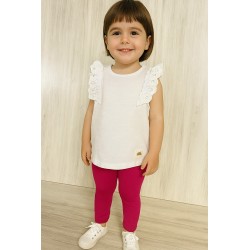 BLUSA BABY NIÑA REF 318-1007AL BLANCA