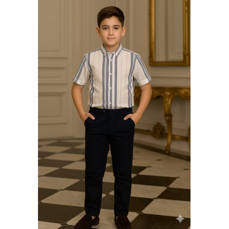 CAMISA NIÑO REF 6946 AZUL