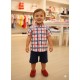 CAMISA BABY NIÑO REF 2255 CUADROS ROJOS