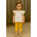 CONJUNTO BABY NIÑA REF 318-1013 BLANCO-AMARILLO