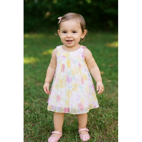 VESTIDO BABY NIÑA REF 501-24024 FLORES