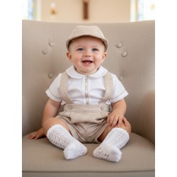 CONJUNTO BORDINO NIÑO REF 1423 BEIGE