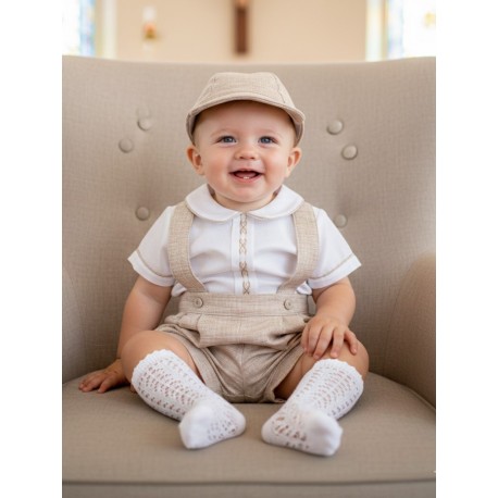 CONJUNTO BORDINO NIÑO REF 1423 BEIGE