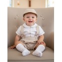 CONJUNTO BORDINO NIÑO REF 1423 BEIGE