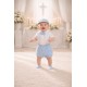 CONJUNTO BORDINO NIÑO REF 1420 BLANCO-AZUL