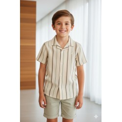 CAMISA NIÑO REF 6943 BEIGE