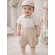 CONJUNTO BORDINO REF 1379 BEIGE-BLANCO