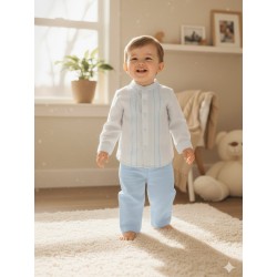 CONJUNTO BORDINO NIÑO REF 1451 AZUL